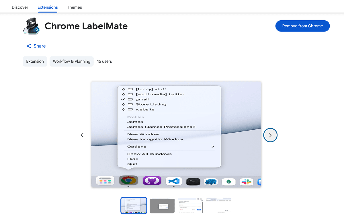 Chrome LabelMate